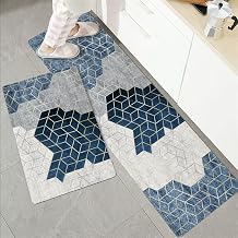 Icegrey Kitchen Mat Anti-Slip Backing Mat Absorbent Bath Mat for Kitchen Floor Home Office Sink Laundry Machine Washable, S8013, 15.6"x23.4"