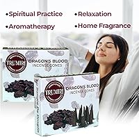 Vista 38 de TRUMIRI Copal Incense Cones - Total 20 Cone Incense - Dual Pack of 10 Insence Cones - Incense Cones Scented - Cone Incense Scents - Insense Cones