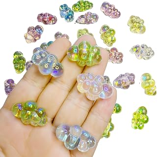 30 Pieces Tiny Fake Bubbles for Dollhouse Mini Bathtub 1:6 Miniature Dollhouse Accessories Bubble Decor for Fairy Garden Beach, Acrylic Bubble Beads
