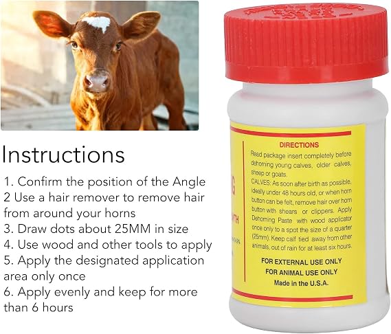 Cattle Dehorning Paste, Cattle Dehorner Paste Livestock Dehorning Solution Supply Horn Removal Paste for Cattle