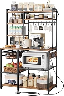 VEVOR Kitchen Bakers Rack with Outlets & Hooks Review - Related Product | VEVOR
