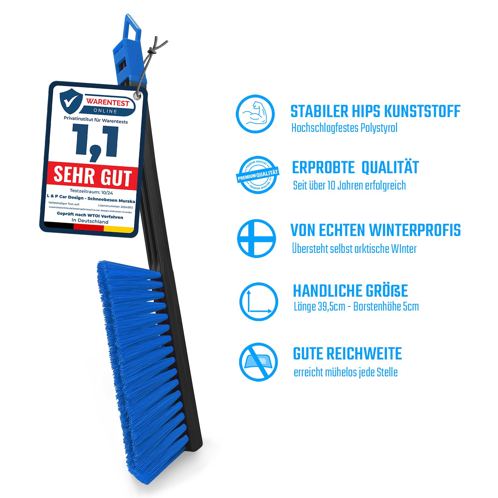 MURSKA ICE SCRAPER Windscreen Frost Window Snow De-Icer Winter For Car Van Taxi (17cm