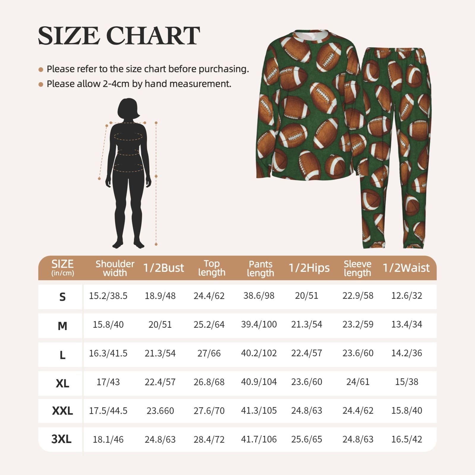 Calcio Stampa Verde Delle Donne Manica Lunga Pigiama Corrispondente Morbido Elastico Coulisse Casual Daywear