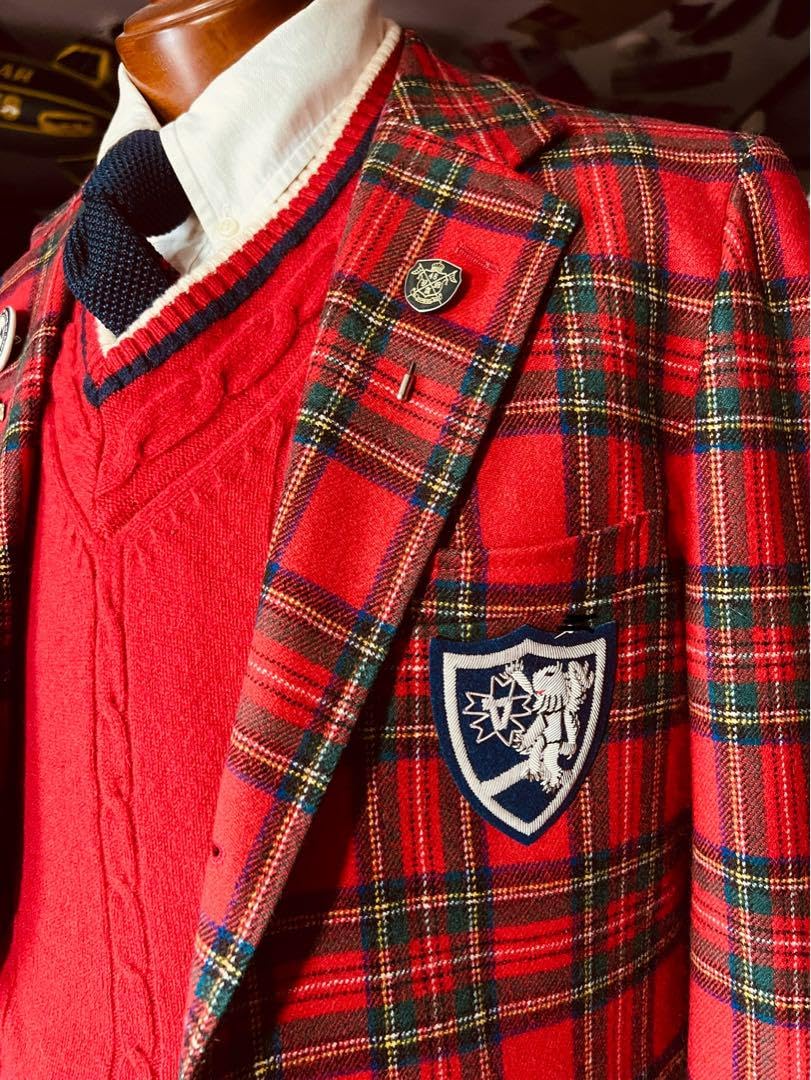 Amazon.co.jp: VAN JACKETブレザーエンブレム桜獅子V silverモール刺繍