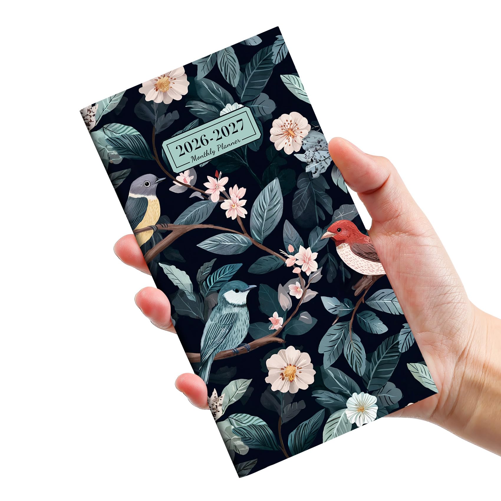 Pocket Calendar 2026-2027 for Purse, Two Year Monthly Planner Pocket Size, Jan 2026 to Dec 2027 Monthly Planner Small Size (6.5" x 3.5") - Twilight Serenade