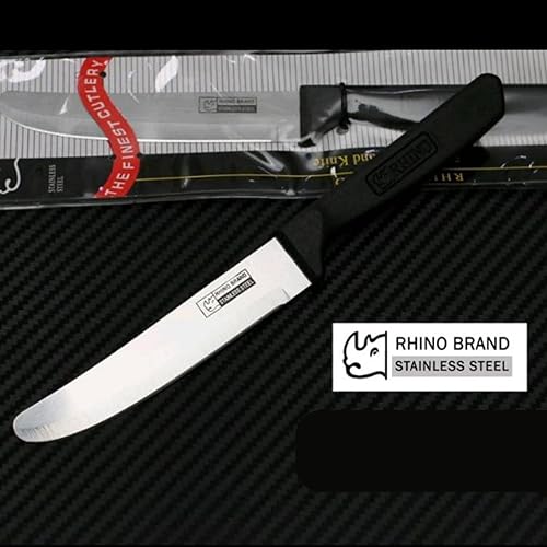 Miniatura 5 de Cuchillo de punta redondeada, cuchillos romos de seguridad, cubiertos para cortar frutas y verduras, hoja afilada lisa, herramientas de cocina de