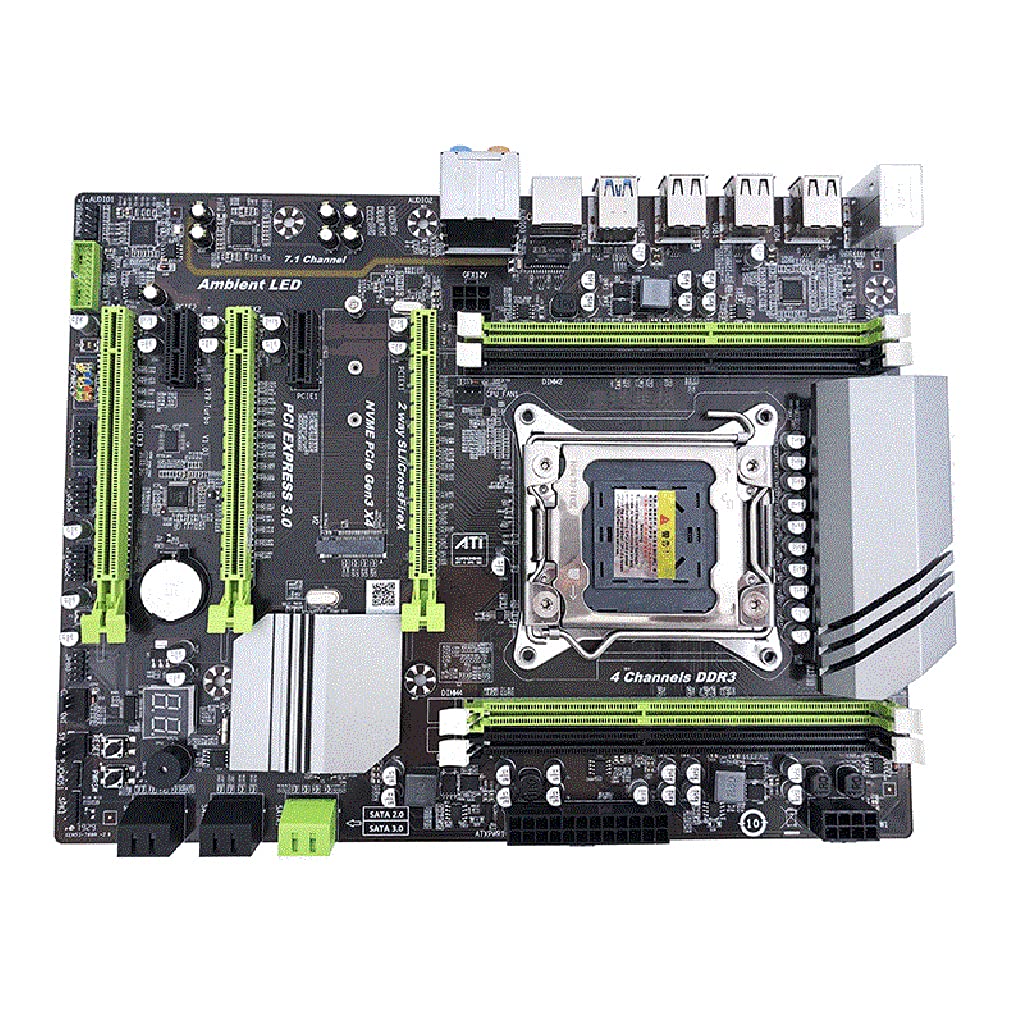 LOLOVI BBR BTC X79T Micro Miner Motherboard USB 3.0 NVME SATA M.2 Interface for CPU Set DDR3 X 4 Mem