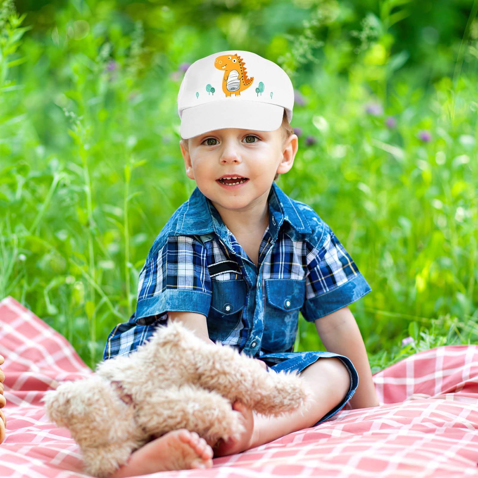 Alipis Confezione da 10 Cappellini da Baseball per Bambini, Verniciabili, Ideali per Progetti Artistici E Creativi Fai-da-Te, Cappellini con Visiera Neutri per L'uso Quotidiano.