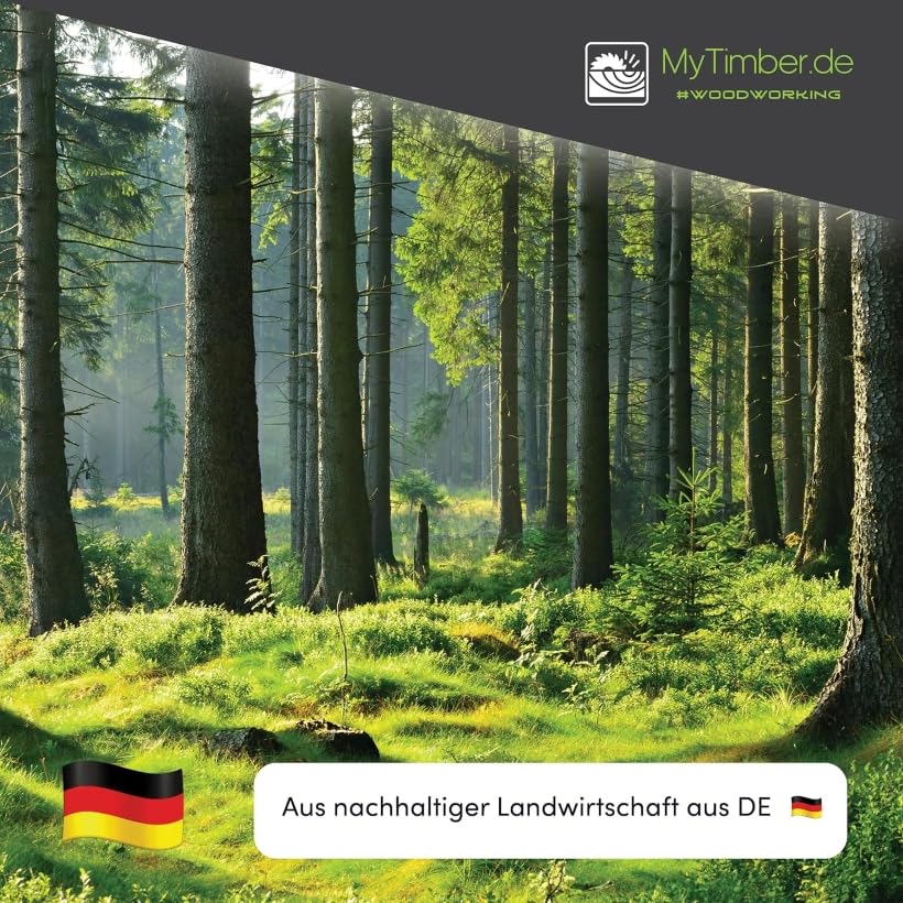 MyTimber Holzpfosten Lärche 70x70 mm | 80cm 100cm 150cm 200cm | Pfosten für DIY Zaun als Zaunpfosten oder für deinen Bau als Kantholz, Holzbalken Zaunpfahl (200cm)