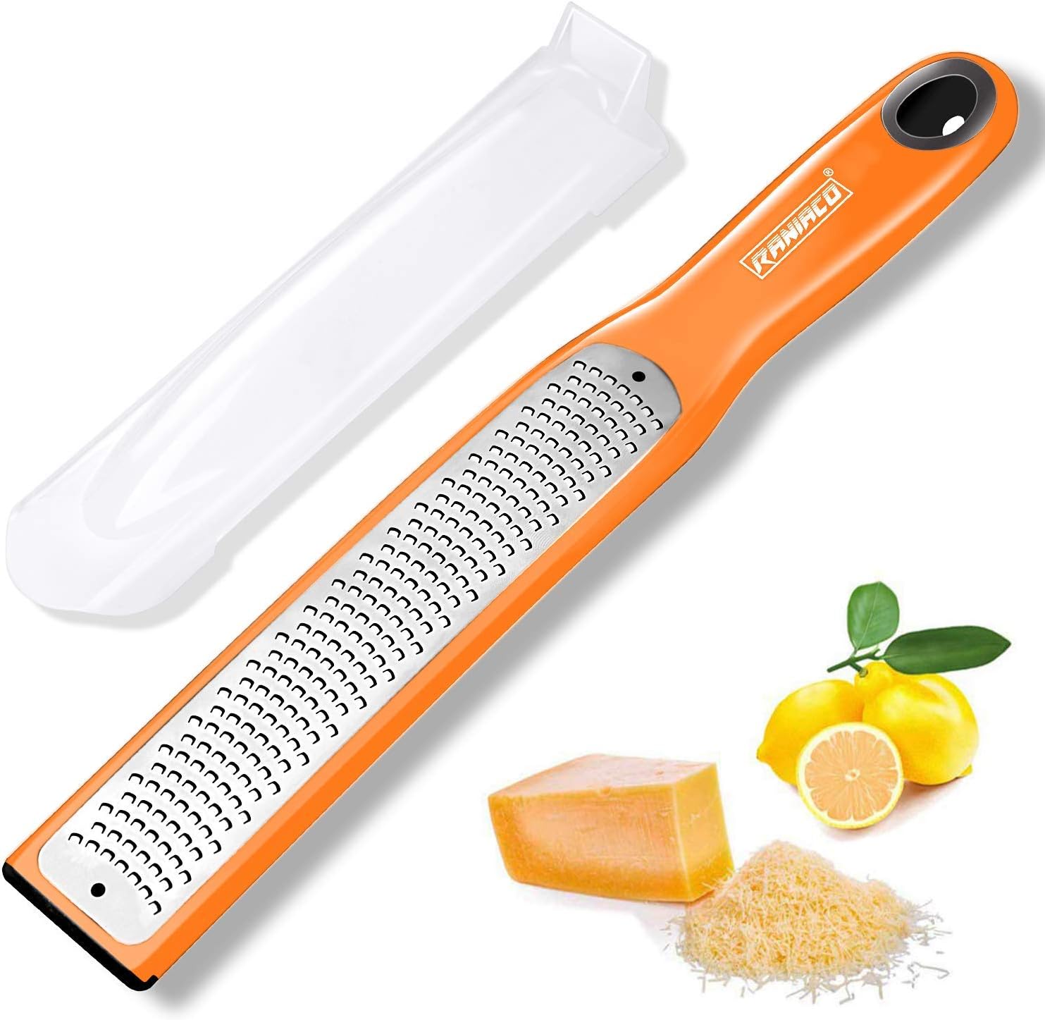 Raniaco Lemon Zester Cheese Grater Stainless Steel Grater Flat