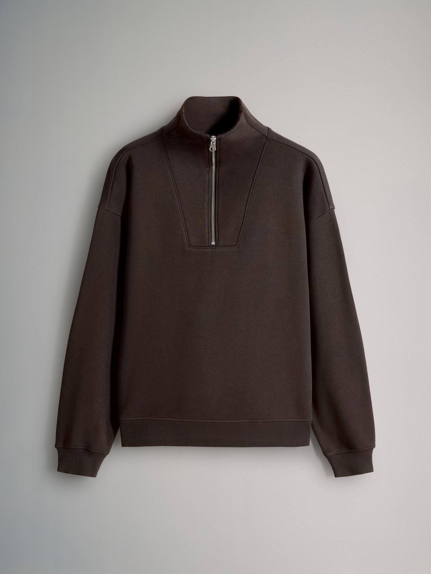 THE SET Donne Confezione da 2 felpe a collo alto con mezza zip e pantaloni da jogging a gamba larga