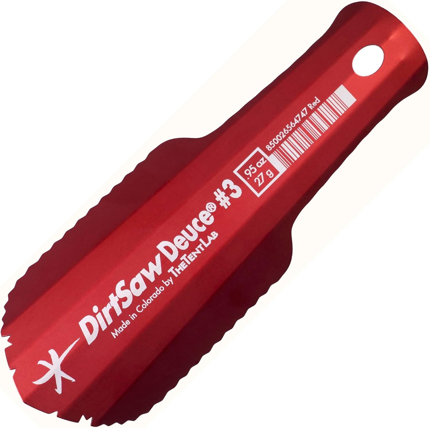 TheTentLab DirtSaw® Deuce #2 - .6 oz Ultralight Backpacking Trowel, Color: Orange