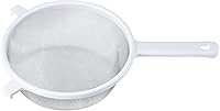 Vista 4 de Chef Craft Colador clásico de malla de acero inoxidable, 6 pulgadas, blanco