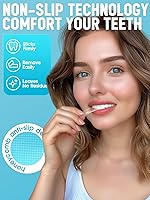 Vista 6 de Oralfree Tiras blanqueadoras de dientes naturales, blanqueador de dientes sensibles, kit de blanqueamiento de dientes seguro con peróxido