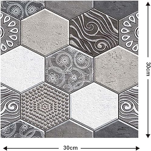 Miniatura 2 de 20 calcomanías de pared 3D, paneles de pared 3D de 11.8 x 11.8 in, papel tapiz autoadhesivo de ladrillo, papel tapiz texturizado de ladrillo, panel