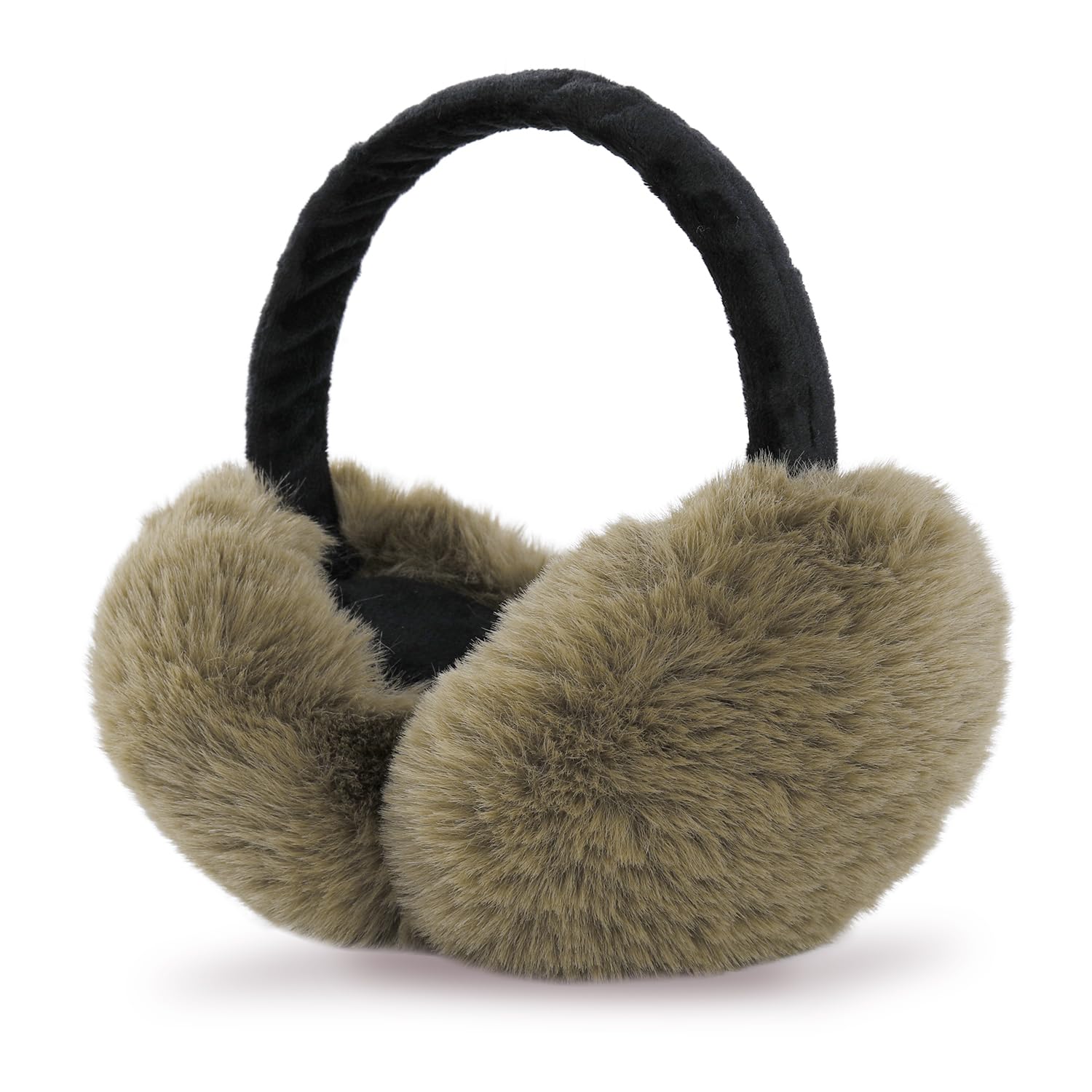Women Winter Fluffy Ear Muffs, Foldable Windproof Earmuffs Adjustable Outdoor Earmuff Unisex Soft Faux Fur Ear Covers-image-42
