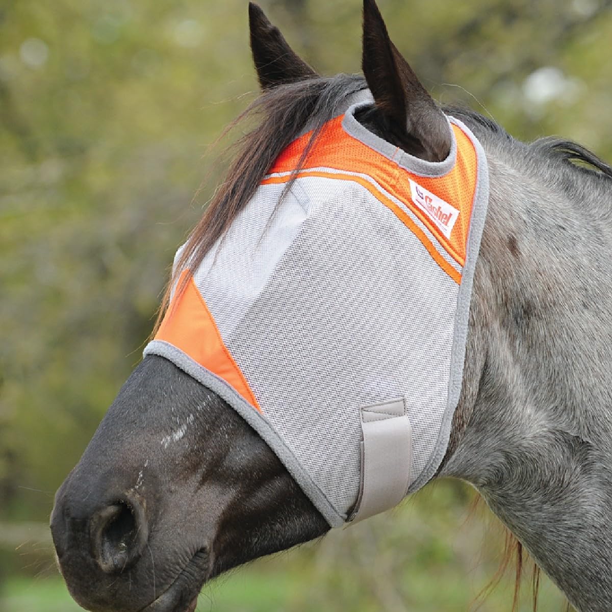 Cashel Crusader Fly Mask, Standard (Orange, Horse)