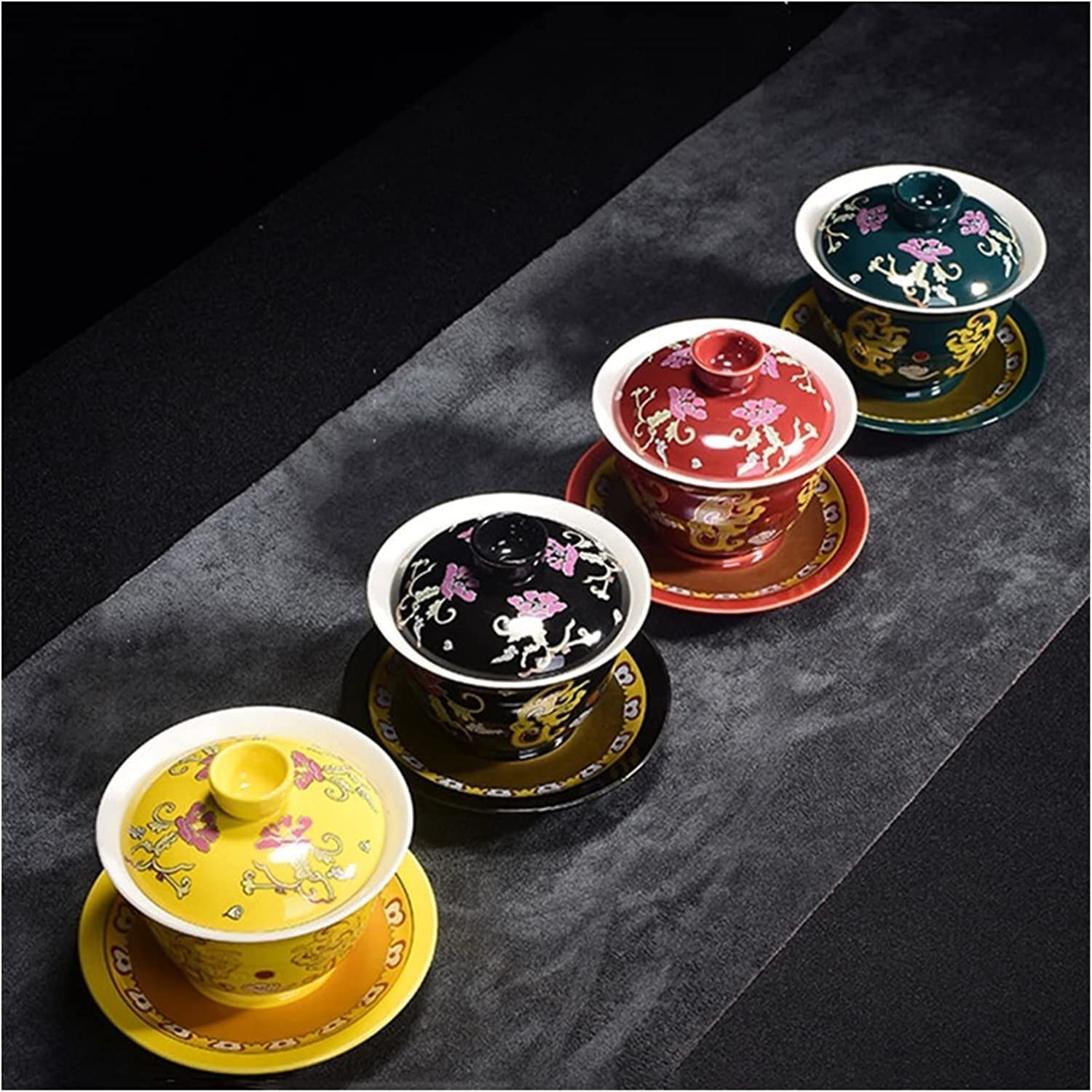 Taza de té, Cuencos, juego de té kung fu, cuenco cubierto, taza(5)