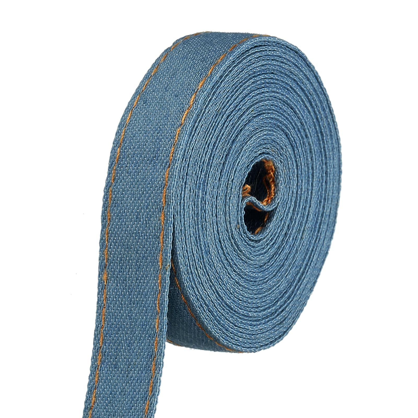 Ruban en jeans naturel double couche pour finitions couture
