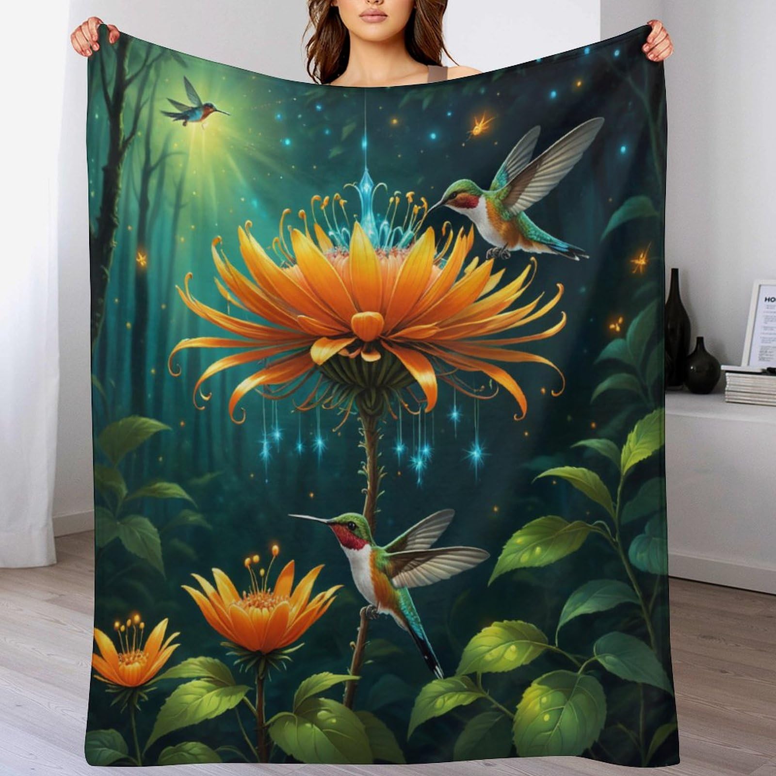 Couverture de lit fleurs 130x180cm protège canapé anti-poussière