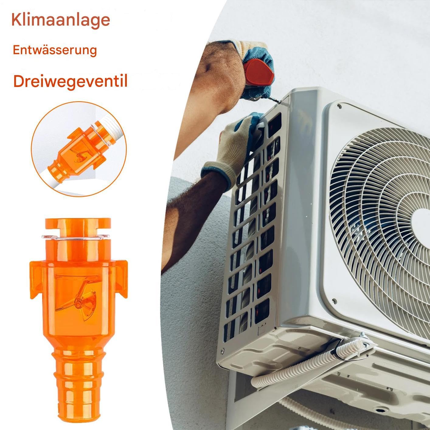 Klimatyzatory trzystopniowy zawór ochronny – bezzapachowe akcesoria do klimatyzacji, wiatroszczelny zawór odwadniający do odpływów HVAC do salonu, kuchni, przemysłu przemysłowego