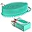 Metene Silicone Exfoliating Body Scrubber with Loop, Body Scrubber for Men and Women, Silicone Loofah for Shower, Soft Silicone for Shower and Bath Skincare Routine(Green)