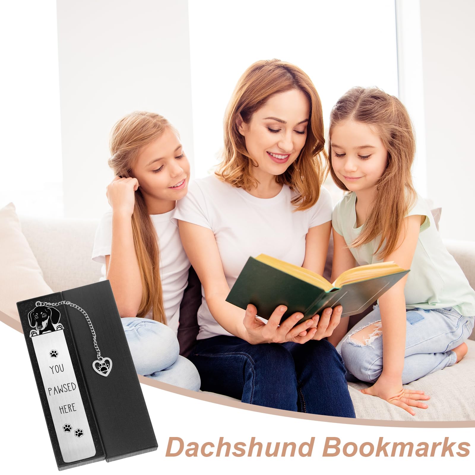 Dackel Book Book Funny Dog Gift 2 szt. Dackel prezenty dla miłośników Dackell Unikalne prezenty dla psa dla przyjaciół psów prezenty dla kobiet