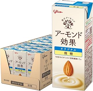 アーモンド効果 オリジナル 微糖 江崎グリコ 常温保存可能 ビタミンE 食物繊維 アーモンドミルク 200ml×24本
