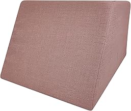 MiaSuite Trapezoid Cushion 55 x 40 x 30 cm, Helps Lift Legs and Discharge Back – Waterfoam Removable Cover Promotes Blood Flow and Leg Decompression