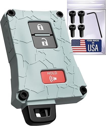 Vista 48 de Carcasa para llavero de automóvil, accesorio solo compatible con control remoto de vehículo sin llave, hecha en los Estados Unidos
