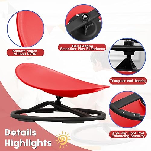 Miniatura 6 de Juguetes sensoriales para niños, productos sensoriales para autismo, para sentarse y girar, juguetes para autismo, silla giratoria, silla giratoria