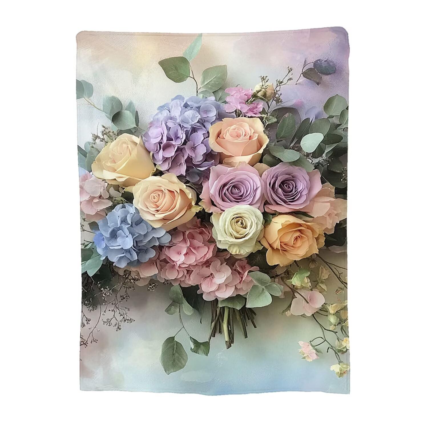 Couverture flanelle rose 100x150 cm douce et légère pour lit et canapé