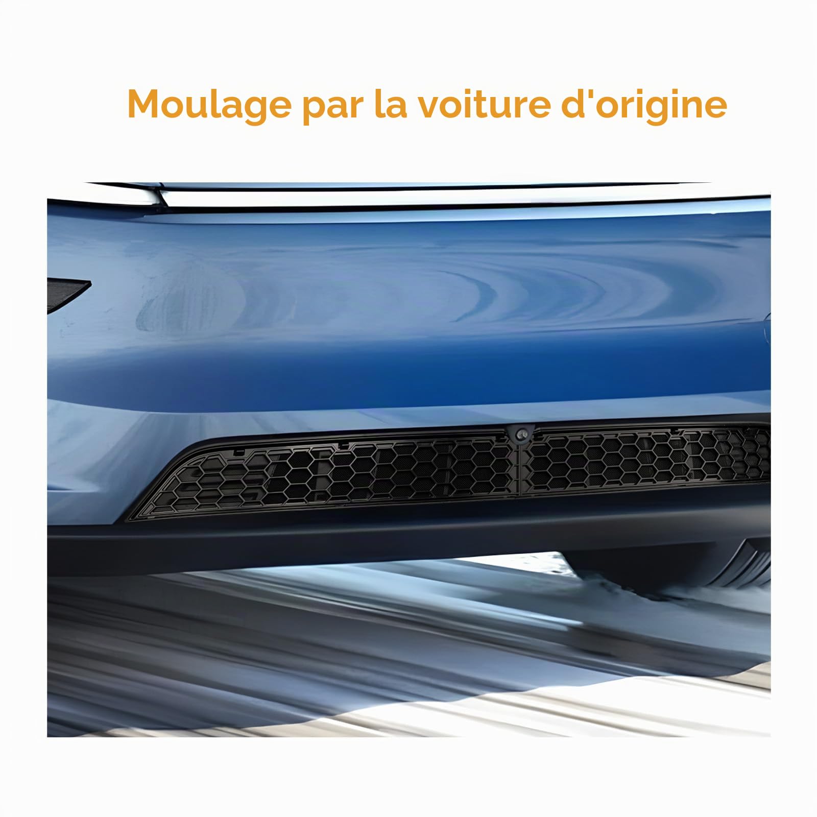[Lot de 2] LFOTPP Grilles de Calandre Avant pour Tesla Model Y Juniper 2025 2026 2027, Sortie d'air Pare-chocs Inférieur Grilles d'aération Avant de Remplacement pour Tesla Model Y Accessoires