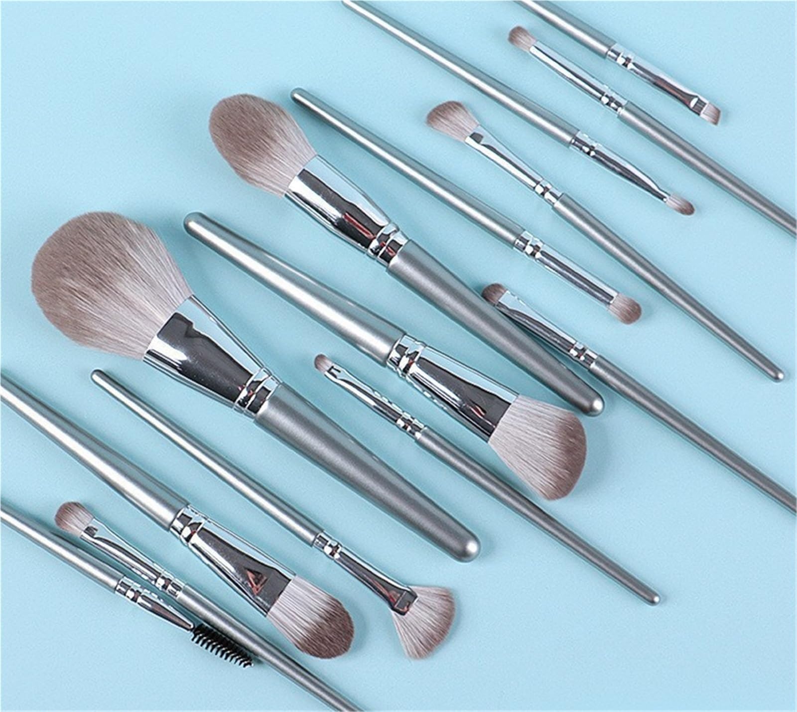 Bellezza Cosmetici Set Di Pennelli For Il Trucco Da 14 Pezzi, Setole Morbide, Al Tatto E Adatte Ai Principianti Ideali Per Principianti(Add brush bag)