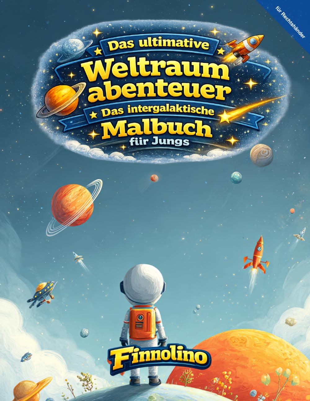 Das ultimative Weltraumabenteuer für Jungs – Mutige Missionen zwischen Sternen, Raketen und fernen Planeten: Ein spannendes Malbuch für Kinder | 4–8 ... und galaktischen Entdeckungen | Große Motive