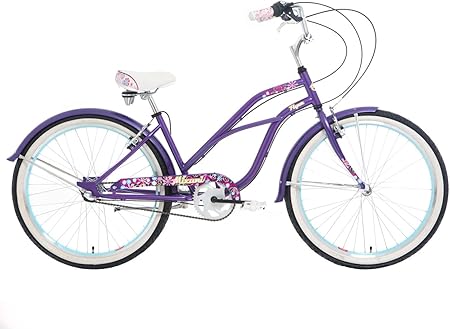 Purple women's beach cruiser Clearance