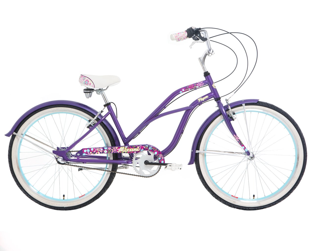 Beach Cruiser Bike-Metallic Purple 