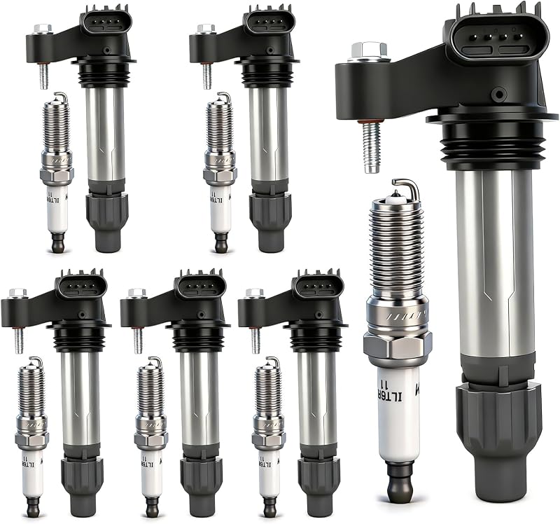 Kit de bobinas de ignição UF569 e velas de ignição de irídio 12622561 OTO-KAUTOPARTS para motores V6 – Conjunto com 12 peças