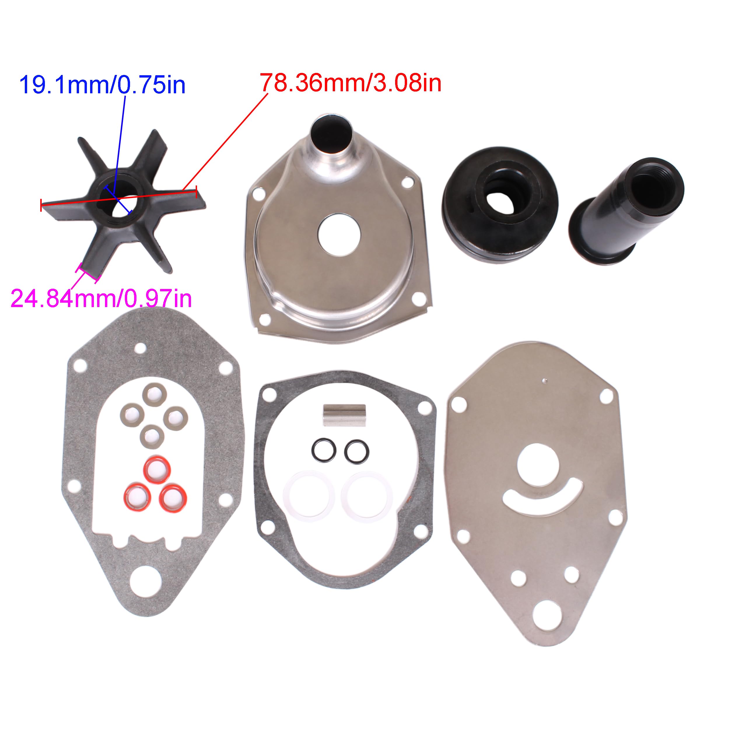 Outboard Water Pump Base For Mercury MerCruiser 35HP 40HP 50HP 60HP Boat Motors 46-812966A7 812966A 7 812966A9 81266A3 18-3784