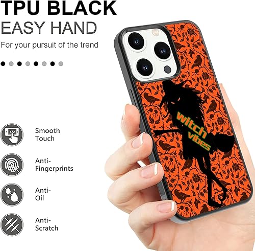 Miniatura 2 de Fundas de teléfono de Halloween Witch Vibes Bad Witch Spooky Vibes compatibles con iPhone 15, 14, 13, 12, 11 Pro Max, XR, Samsung Galaxy S23 S22 S21