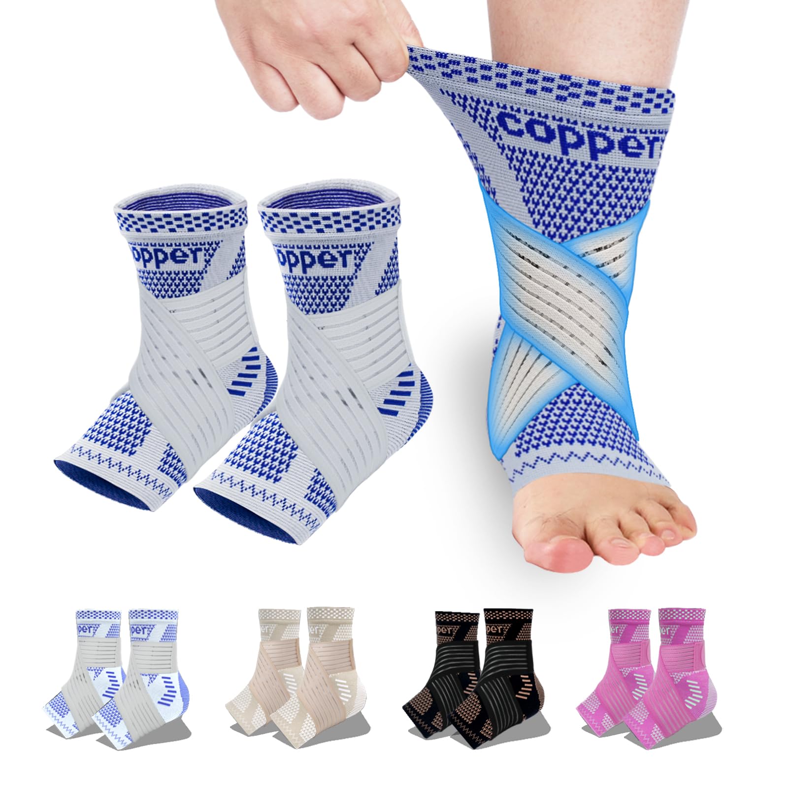 Copper Ankle Brace - Support & Relief -7