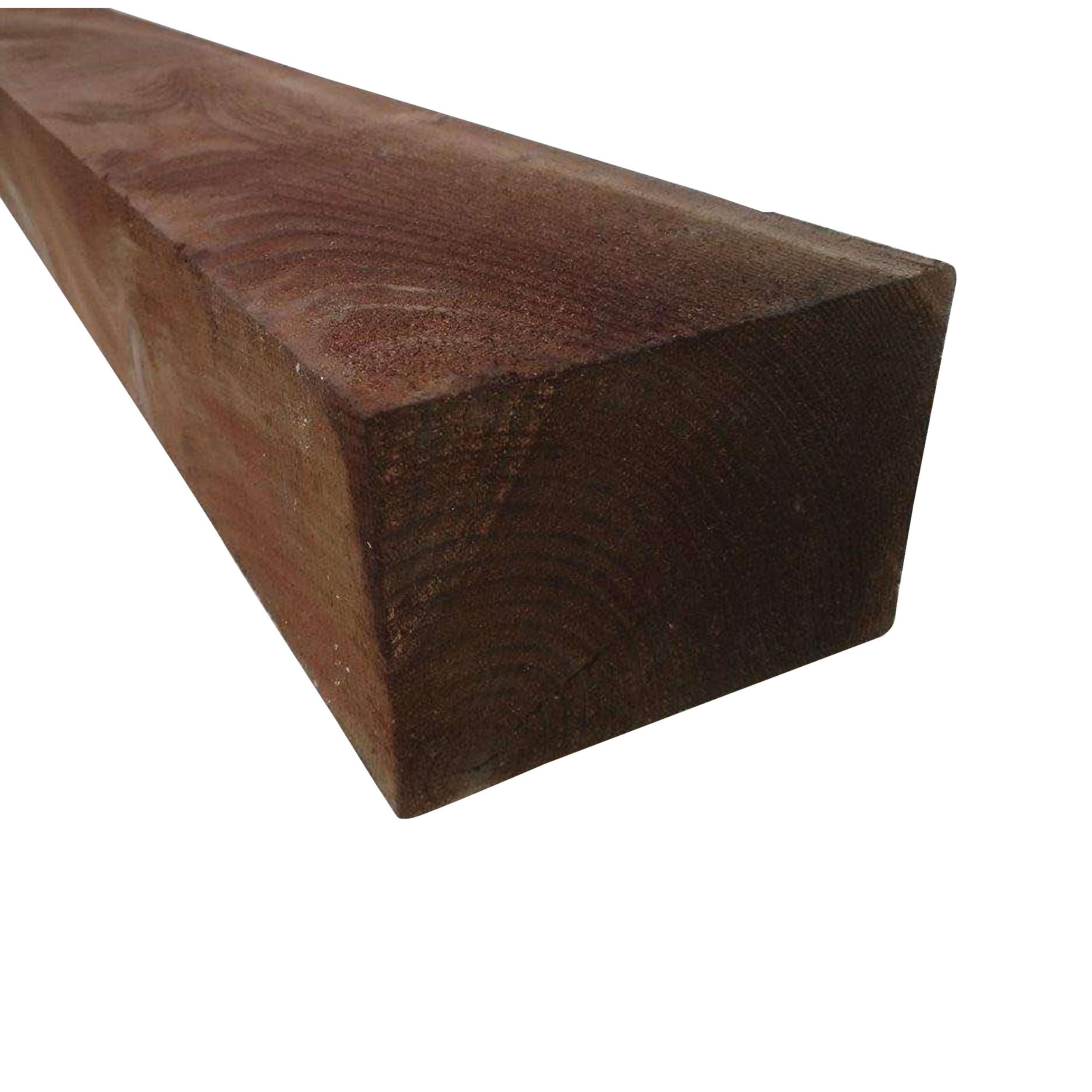 Garden Sleeper Timber Railway Sleeper Pressure Treated Softwood Landscaping Timber (BROWN, 100 x 150 x 1200mm)