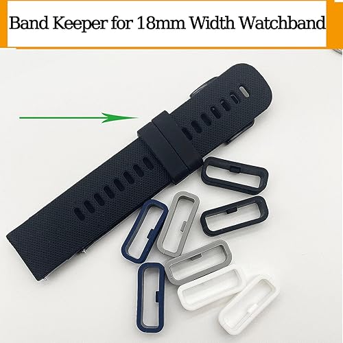 Miniatura 6 de Anillos de sujeción de correa de reloj de 0.709 in de repuesto para Garmin Vivoactive 4SVivomove 3SGarmin Forerunner 255s255s MusicForerunner