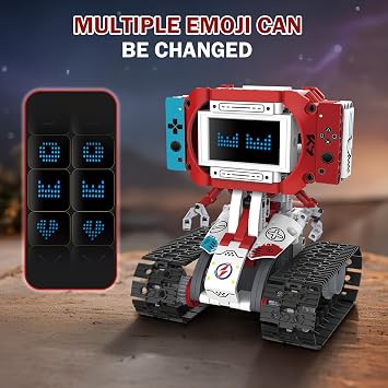STEM Robot Building Kit 5 in 1 with Remote Control and App, Science Robot Educational Toys for 8-16 Year Old Kids, Birthday Gifts for Boys Girls with