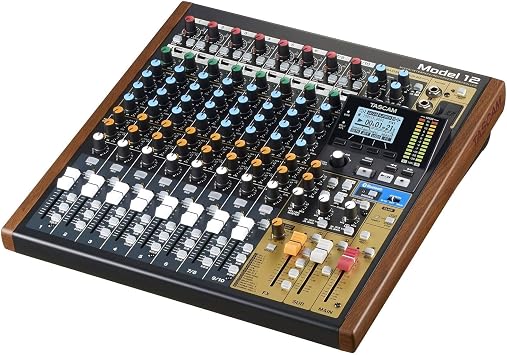 Tascam Model 12 All-in-One 12-track Digital Multitrack Mixing and Recording Studio, Mixer, USB Audio Interface and DAW Controller