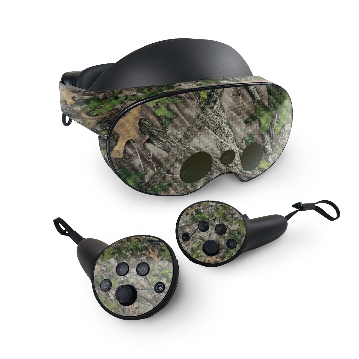 MightySkins Carbon Fiber Skin Compatible with Meta Quest Pro - HTC Green | Protective, Durable Textured Carbon Fiber Finish | Easy to Apply, Remove, and Change Styles | Made in The USA