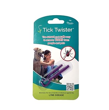 Tick Twister 00100-PR Tick Remover Small and Large, Purple, Single Set, One