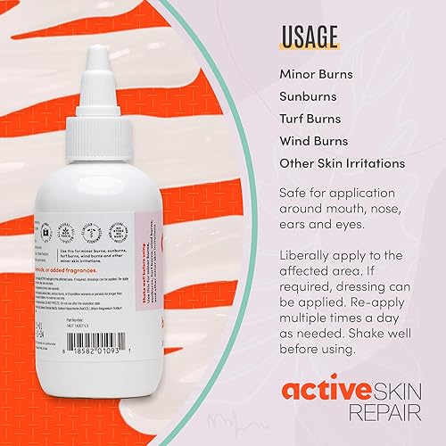 Miniatura 8 de Active Skin Repair First Aid Skin Healing Burn Hydrogel - Ungüento natural, no tóxico y sin picaduras con ácido hipocloroso para alivio inmediato