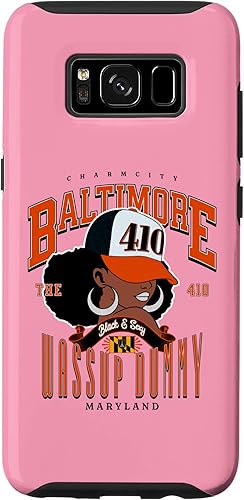 Galaxy S8 410 Area Code Baltimore Maryland Flag Blaq Girl Bmore Pride Case