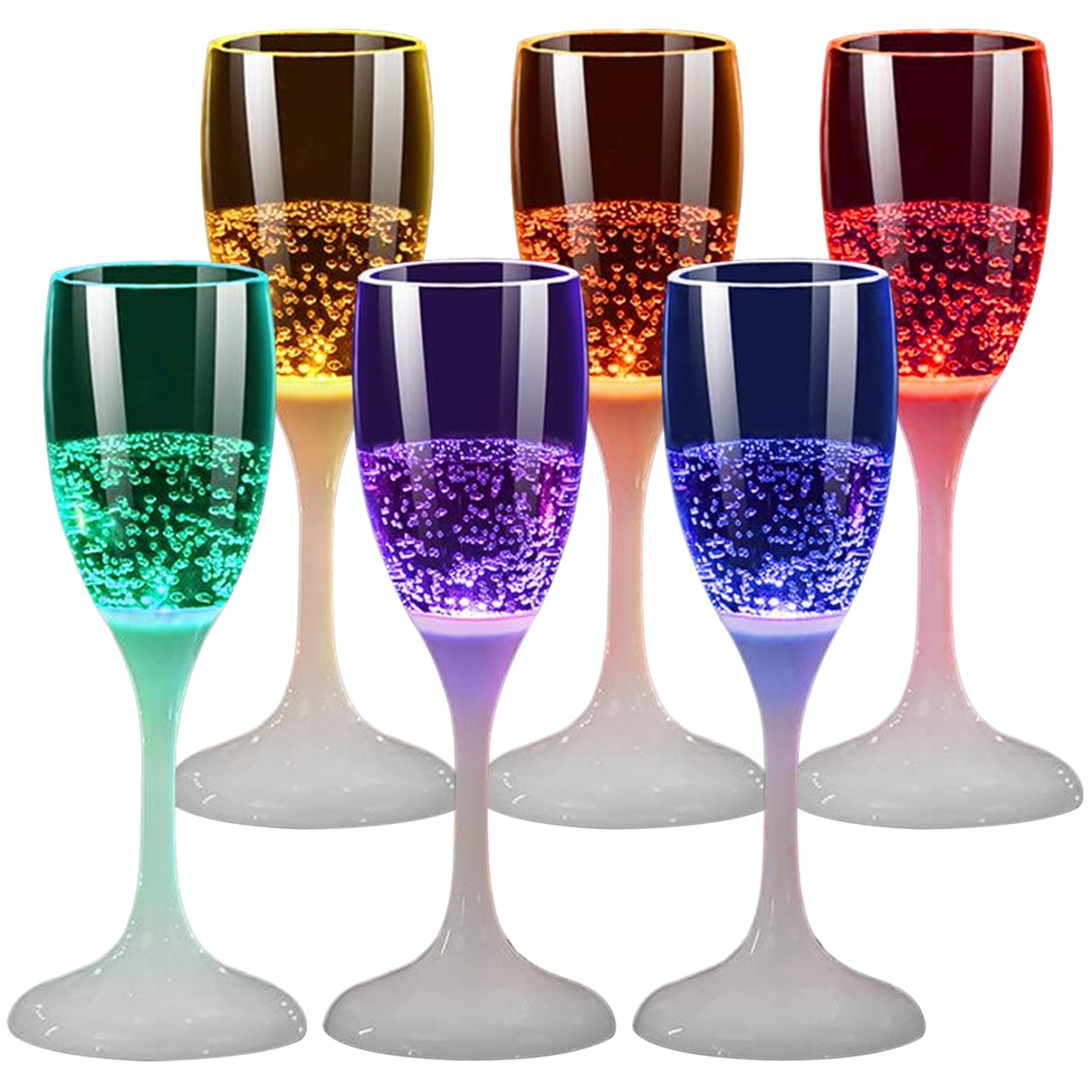 Tasses d'éclairage émettant de la lumière pour éviter les verres perdus en fête